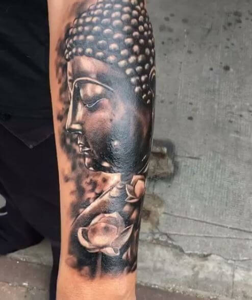 Buddha Tattoo On Arm 33