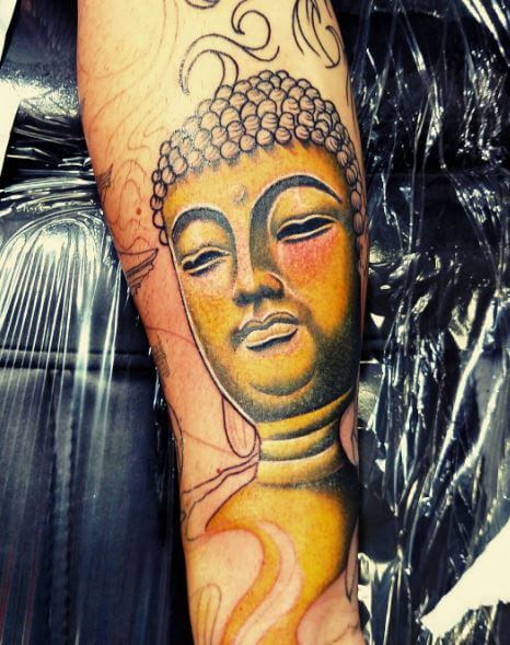 Buddha Tattoo On Arm 34