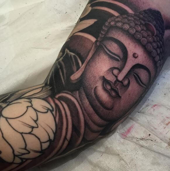 Buddha Tattoo On Arm 35