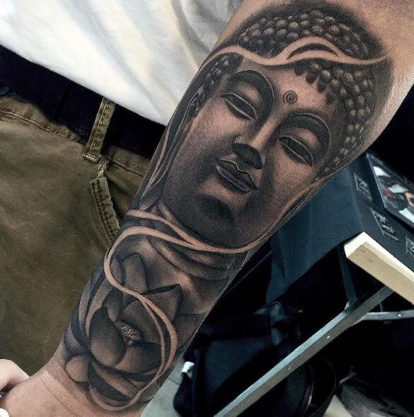 Buddha Tattoo On Arm 38