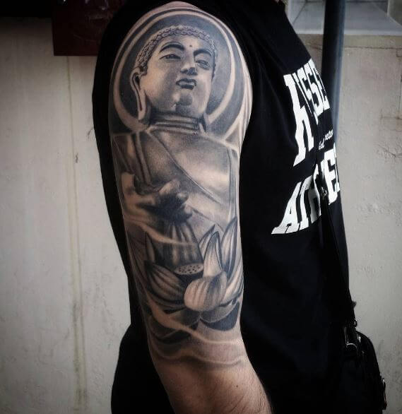 Buddha Tattoo On Arm 5