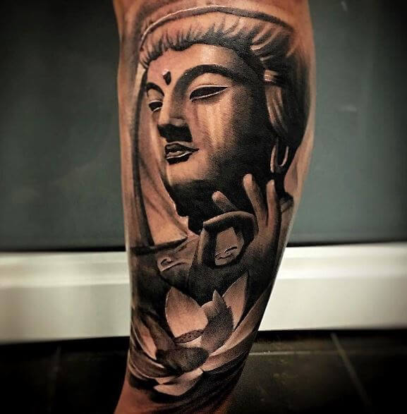 Buddha Tattoo On Arm 8