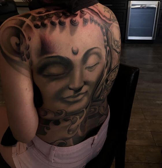 Buddha Tattoo On Back 3