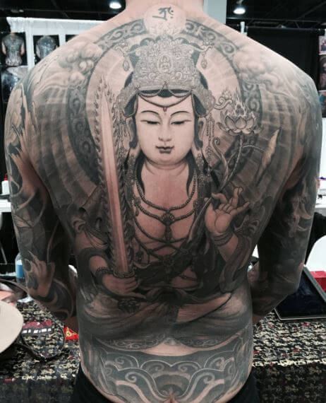 Buddha Tattoo On Back 4