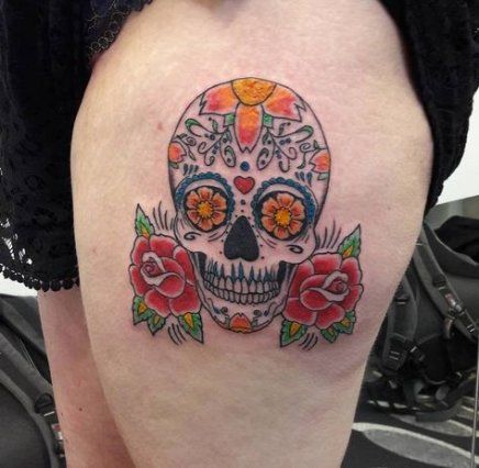Sugar Skull Tattoo Designs (156)