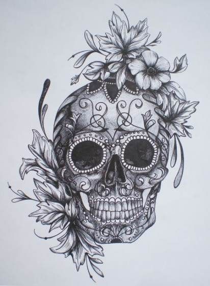 Sugar Skull Tattoo Designs (28)