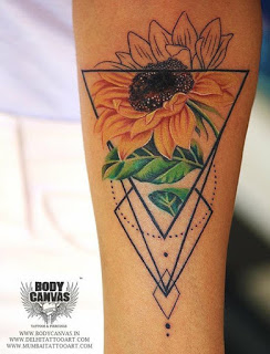 Sunflower Tattoo Designs Pictures (120)