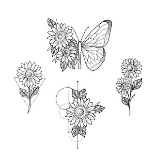 Sunflower Tattoo Designs Pictures (122)
