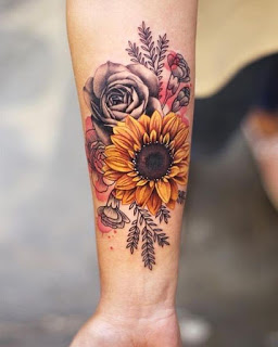Sunflower Tattoo Designs Pictures (183)