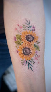 Sunflower Tattoo Designs Pictures (61)