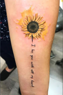 Sunflower Tattoo Designs Pictures (8)