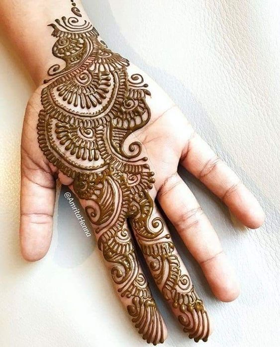 Arabic Dulhan Mehandi Dizain Photos (109)