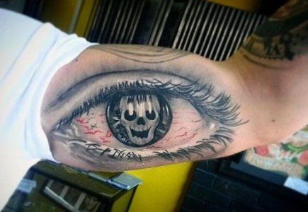 Eyeball Tattoo On Arm (9)