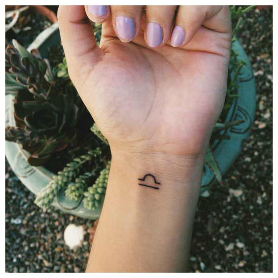 Libra Symbol Tattoo (8)