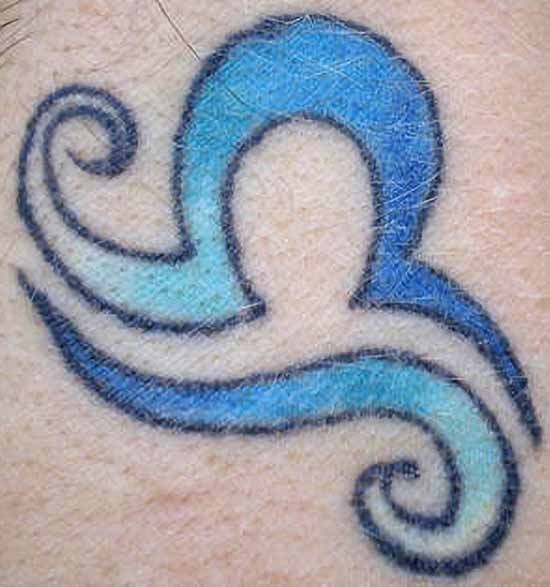 Libra Zodiac Sign Tattoo (1)