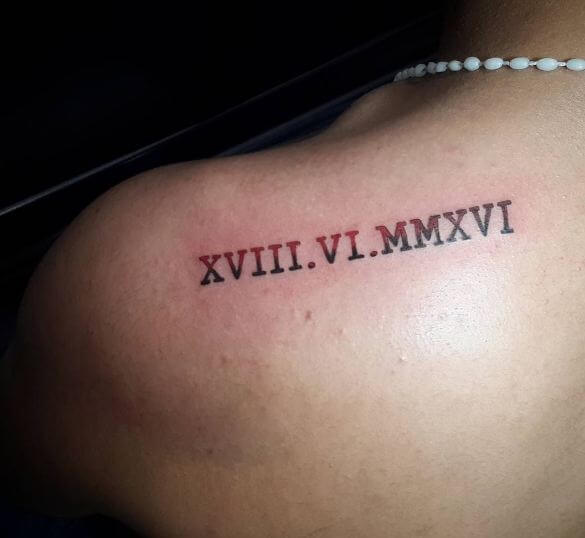 Lovely Roman Numeral Tattoos