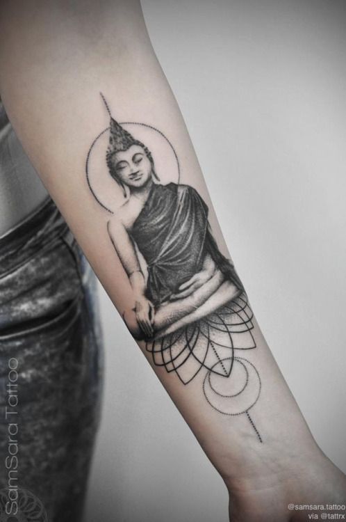 Simple Buddhist Tattoos (12)