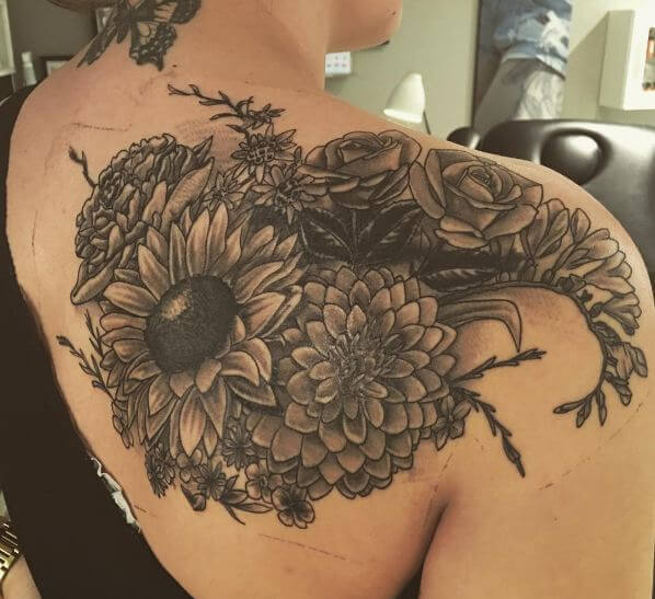 Sunflower Tattoos For Female