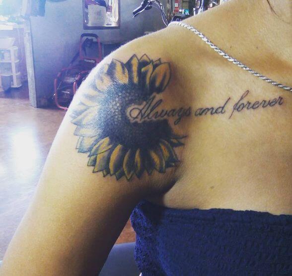 Sunflower Tattoos With Quotes