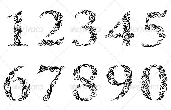 Tattoo Number Font Script Symbol Pictures (90)
