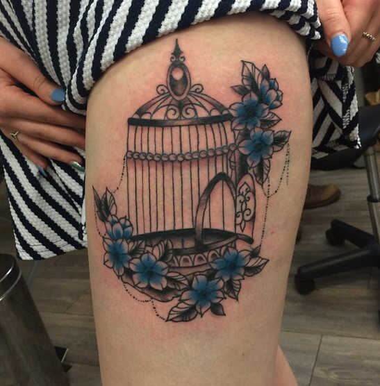 Cage Girly Tattoos