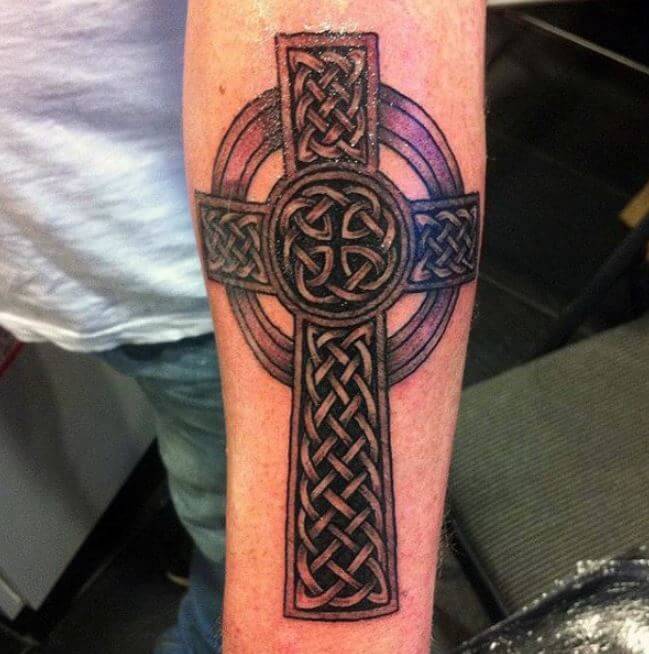 Celtic Cross Sleeve Tattoos