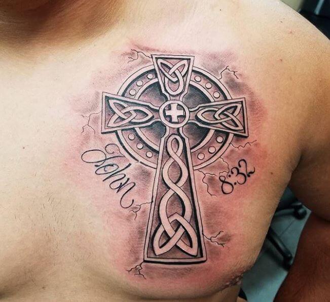 Celtic Cross Tattoos Designs For Men