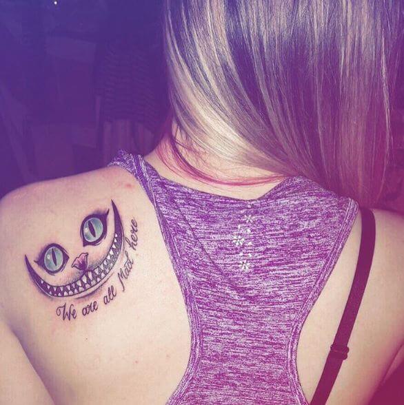 Cheshire Cat Tattoos For Girls