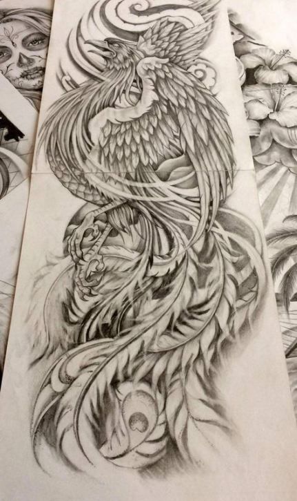 Fenix Tatuaje Masculina Feminina (174)