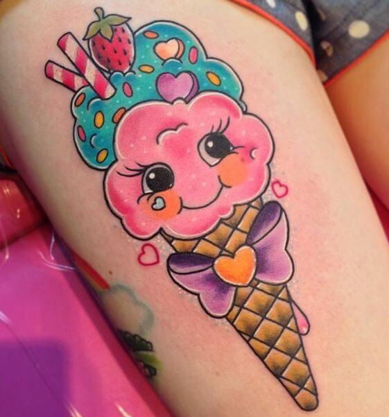 Ice Cream Girly Tattoos