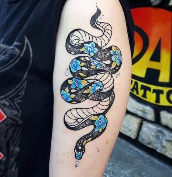 Inspired Snake Girly Tattoos