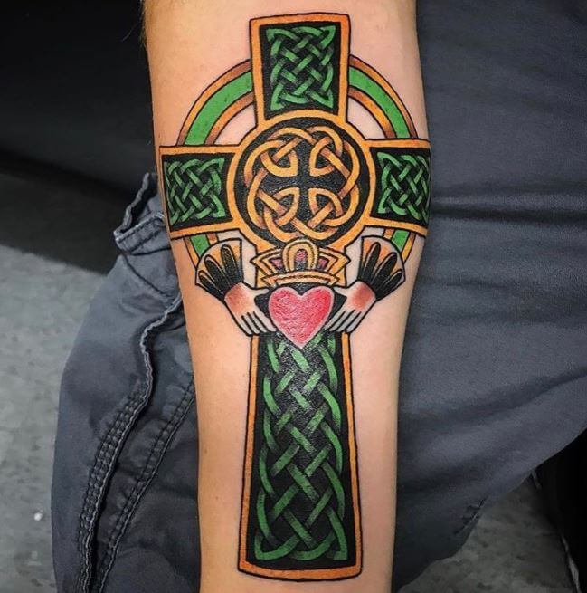 Irish Celtic Cross Tattoos