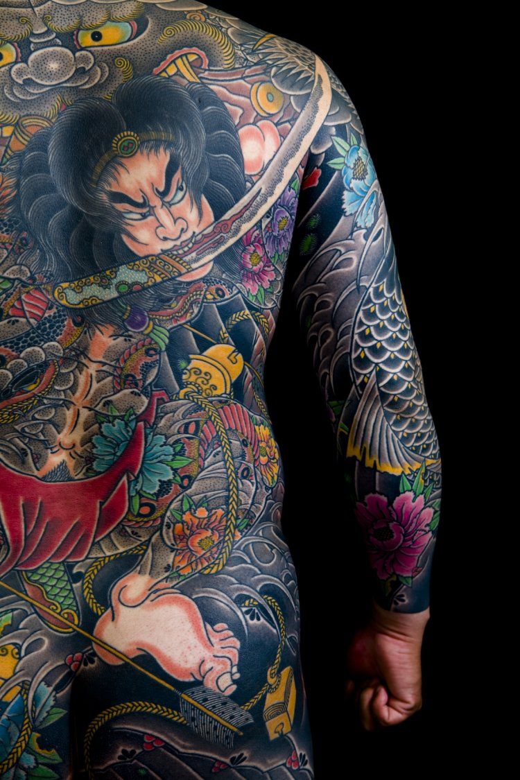 Japanese Gang Yakuza Full Body Tattoo Meanings (121)
