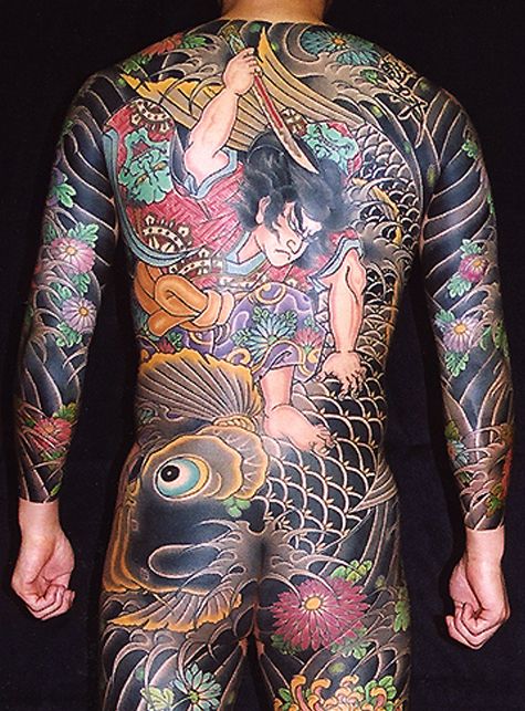 Japanese Gang Yakuza Full Body Tattoo Meanings (143)