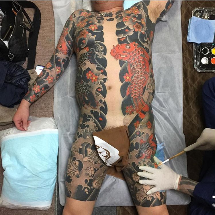 Japanese Gang Yakuza Full Body Tattoo Meanings (180)