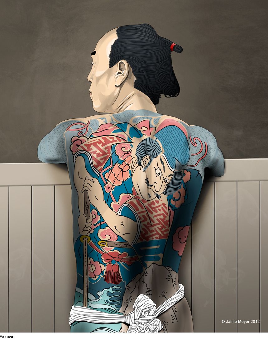 Japanese Gang Yakuza Full Body Tattoo Meanings (181)