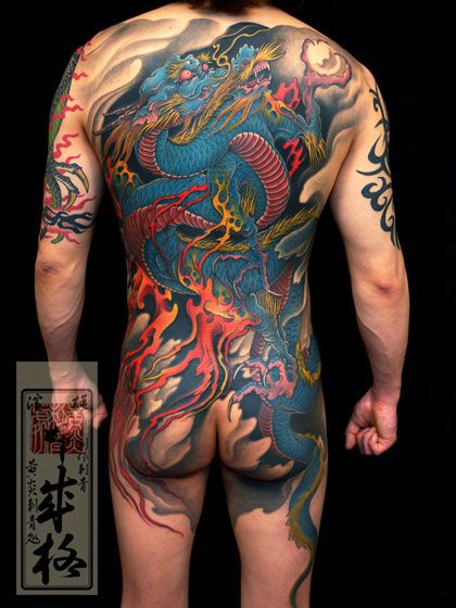 Japanese Gang Yakuza Full Body Tattoo Meanings (197)