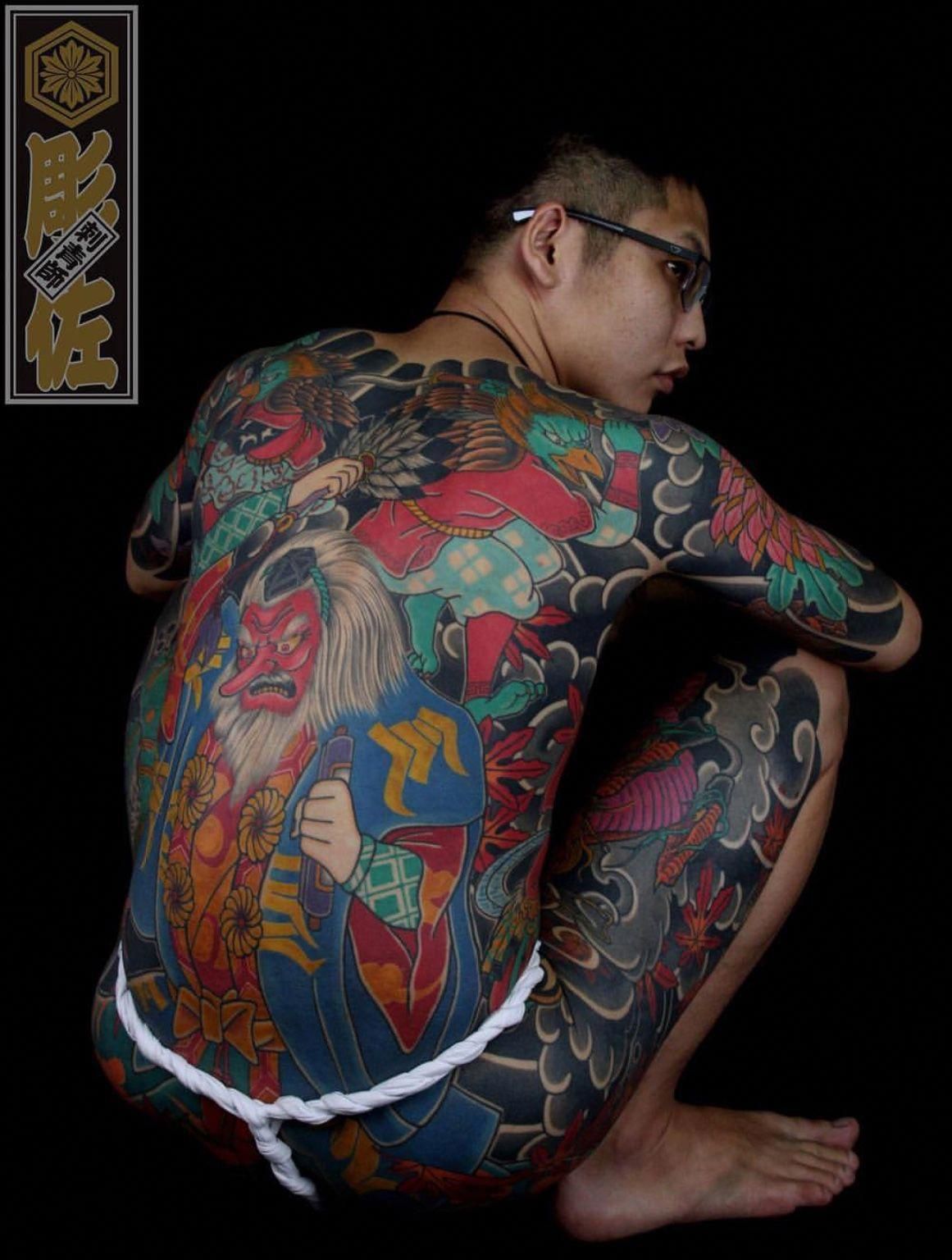 Japanese Gang Yakuza Full Body Tattoo Meanings (209)