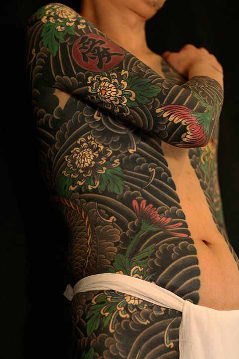 Japanese Gang Yakuza Full Body Tattoo Meanings (220)