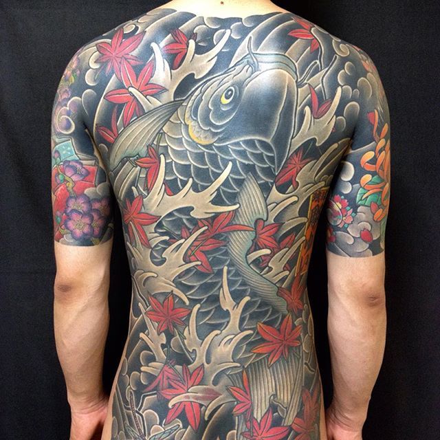 Japanese Gang Yakuza Full Body Tattoo Meanings (240)