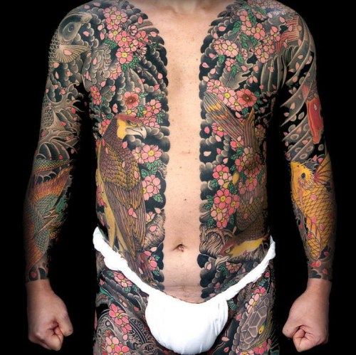 Japanese Gang Yakuza Full Body Tattoo Meanings (270)