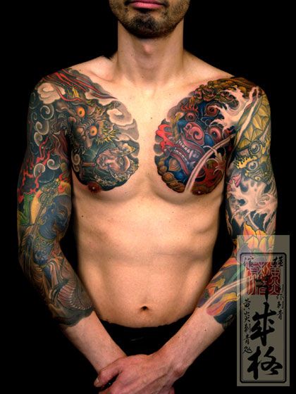 Japanese Gang Yakuza Full Body Tattoo Meanings (271)