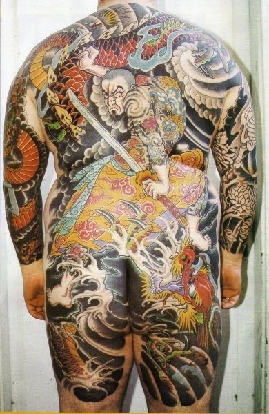 Japanese Gang Yakuza Full Body Tattoo Meanings (279)