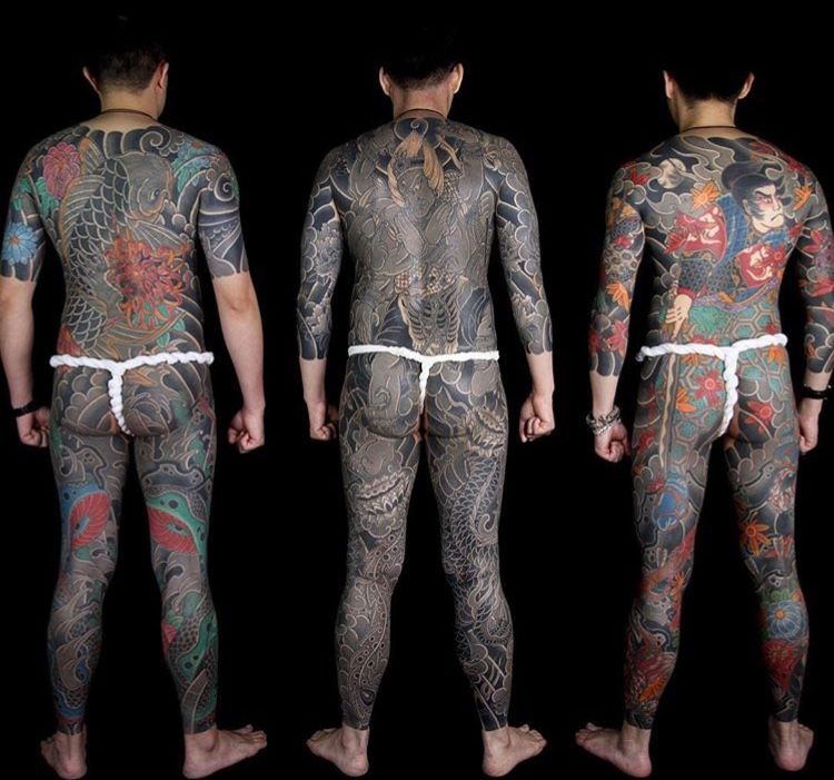 Japanese Gang Yakuza Full Body Tattoo Meanings (282)