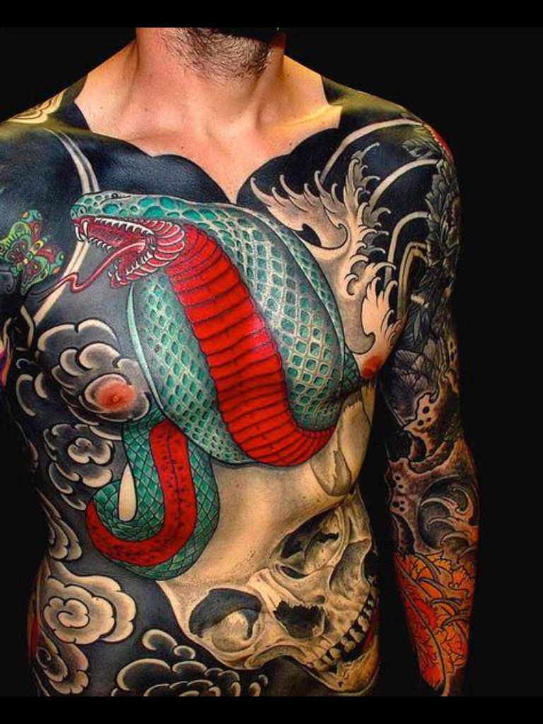 Japanese Gang Yakuza Full Body Tattoo Meanings (291)