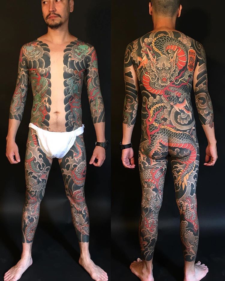 Japanese Gang Yakuza Full Body Tattoo Meanings (311)