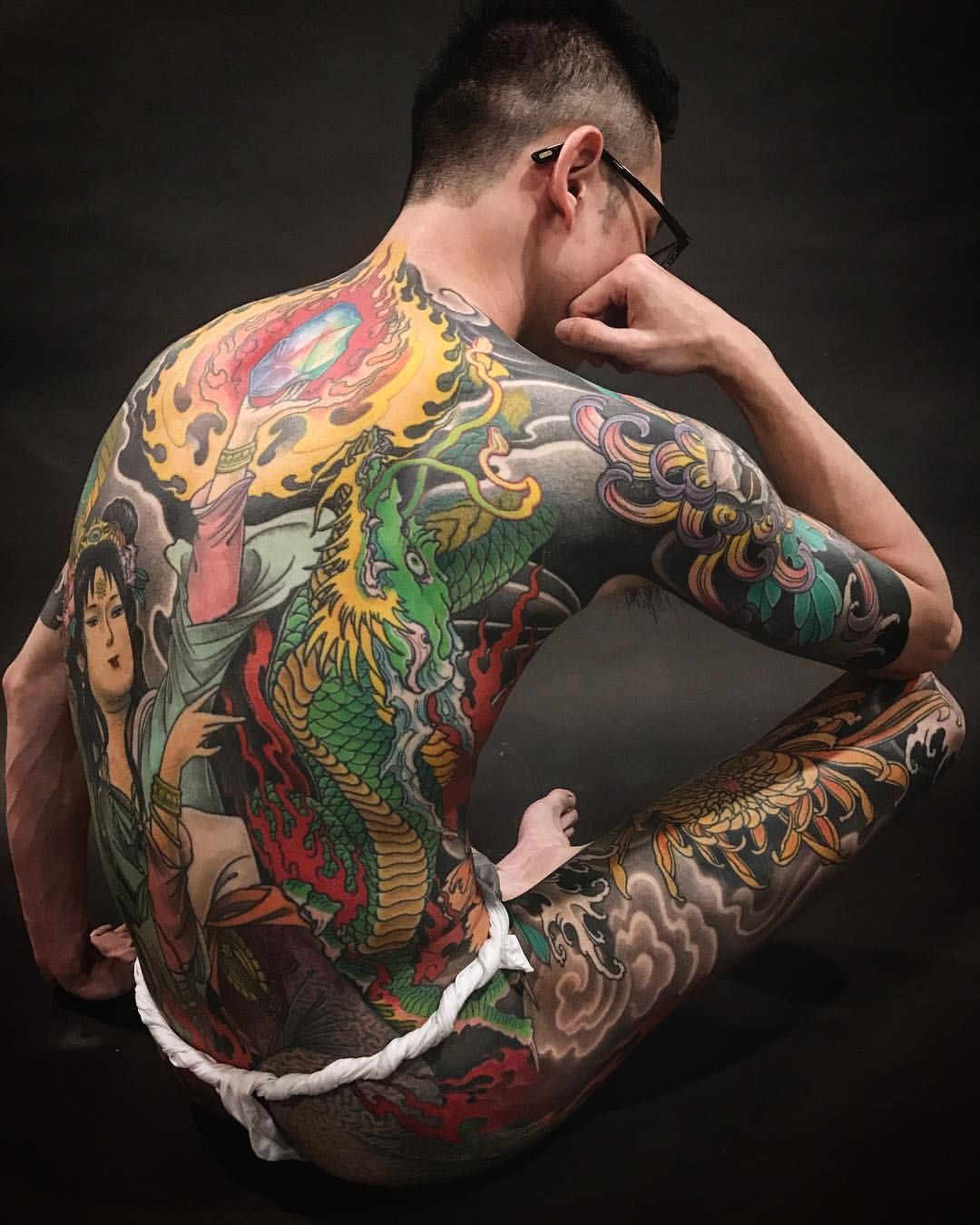 Japanese Gang Yakuza Full Body Tattoo Meanings (322)
