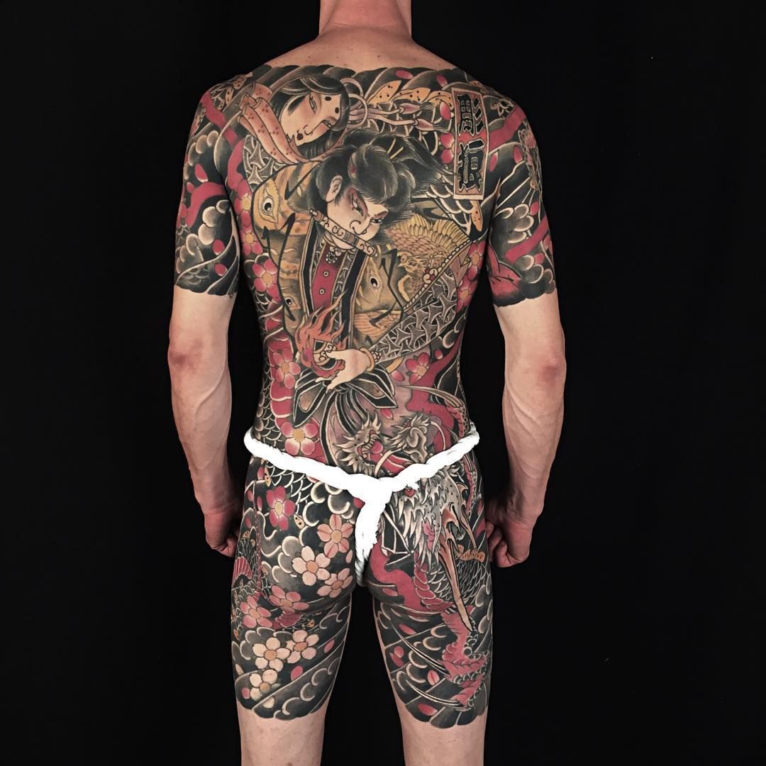 Japanese Gang Yakuza Full Body Tattoo Meanings (42)