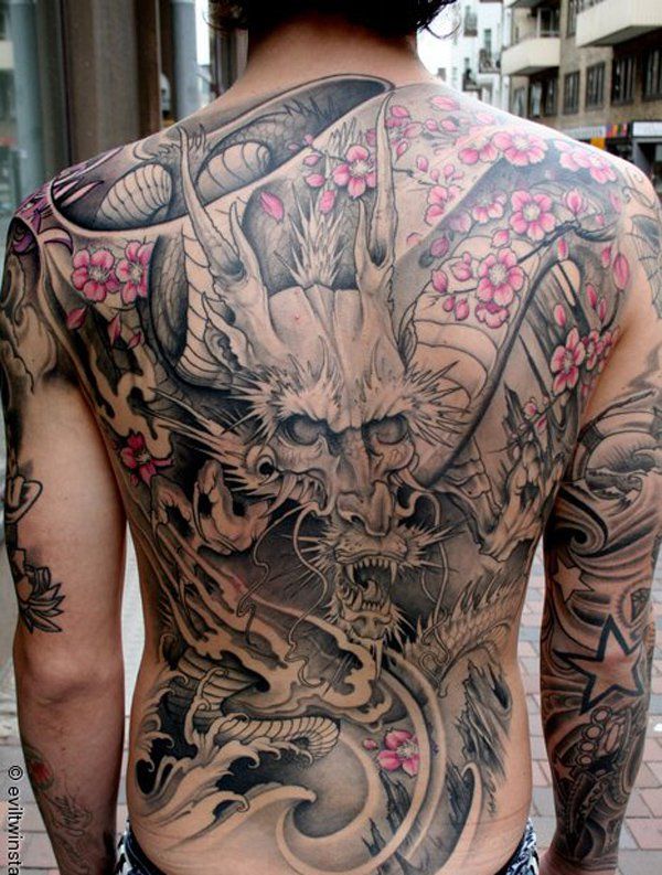 Japanese Gang Yakuza Full Body Tattoo Meanings (43)