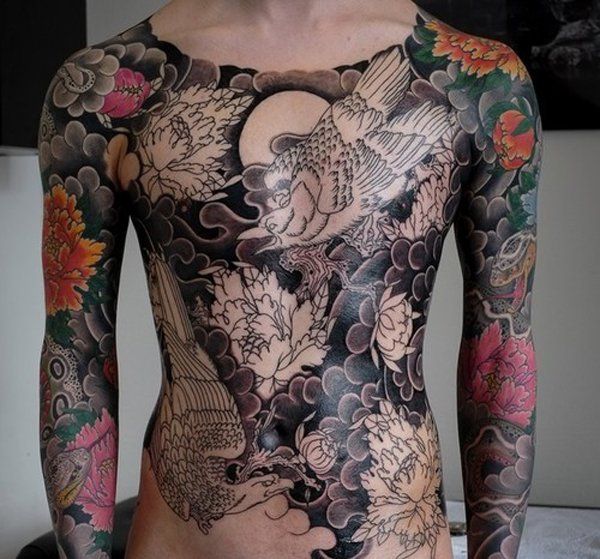 Japanese Gang Yakuza Full Body Tattoo Meanings (87)